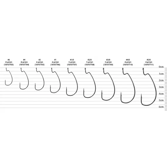 Гачок Select WH-17 #4 (8 шт / уп), Номер гачка, №: 4, фото , изображение 3